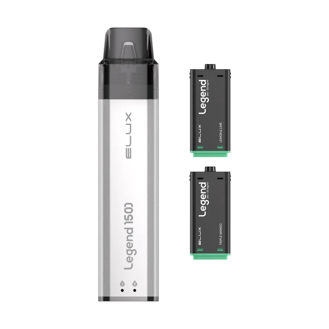 Elux Legend 1500 Puffs Prefilled Pod Kit | Only £10.99 | BUY 1 KIT GET 1 POD| Cheapest Vape Shop in Uk