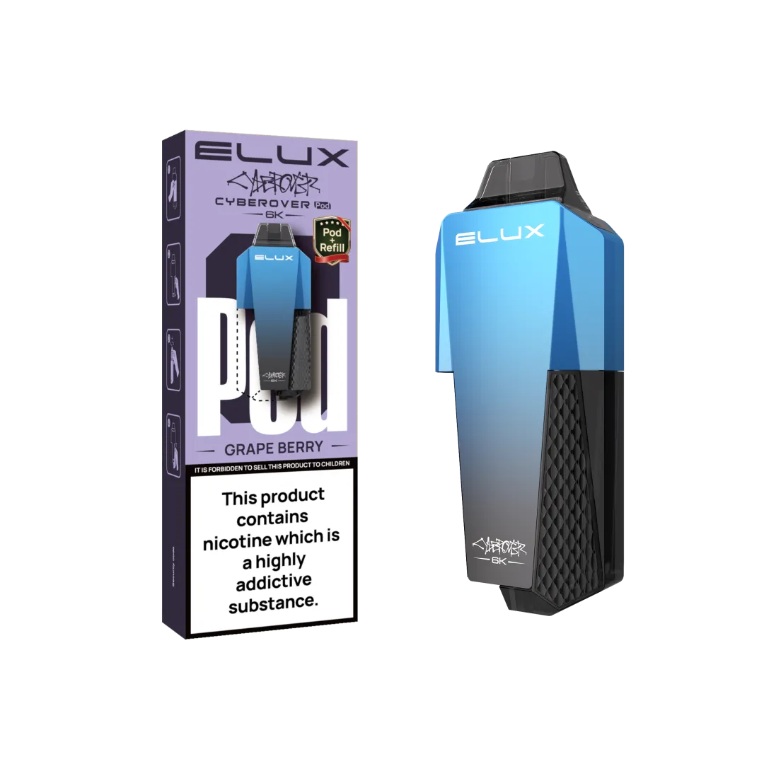 Elux Cyberover 6000 Prefilled Pods | Only £6.99 | Any 3 For £18.99 | only £6.99 | Cheapest Vape Shop in Uk