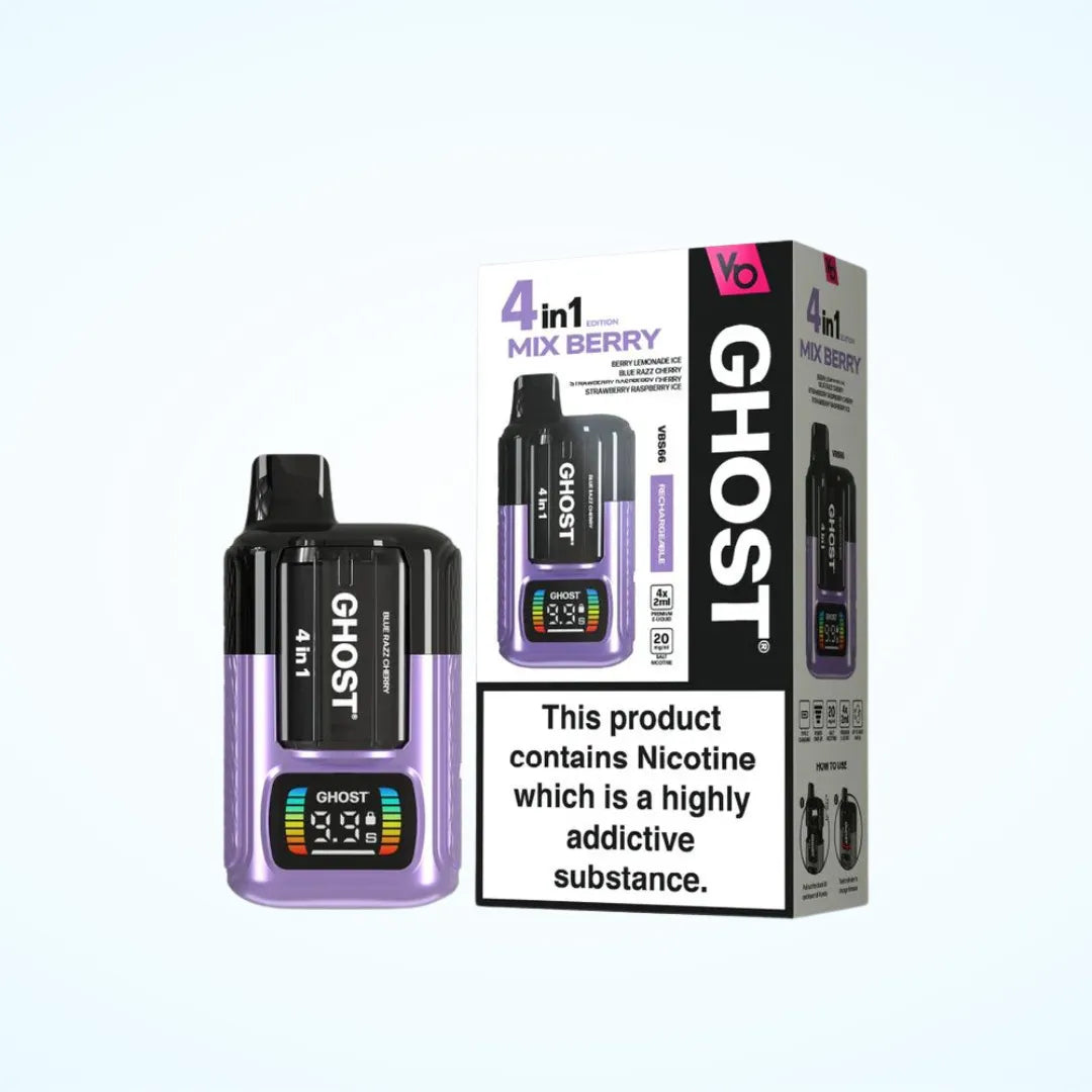Ghost 4 in 1 2400 Puffs Vape Kit | Only £6.99 | Up to 2400 Puffs