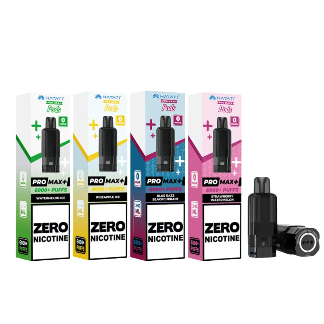 Hayati Pro Max Plus 6K Refill Pods 0MG | Zero Nicotine | Only £9.99 | only £9.99 | Cheapest Vape Shop in Uk