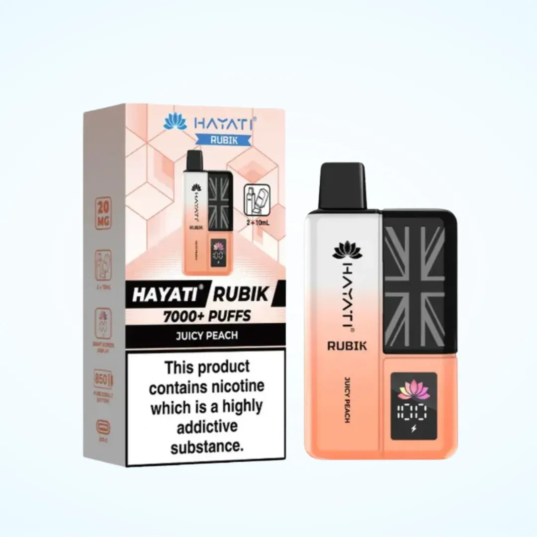 Hayati Rubik 7000 Puffs Prefilled Vape Kit | Up to 7000 Puffs| only £11.99 | Cheapest Vape Shop in Uk