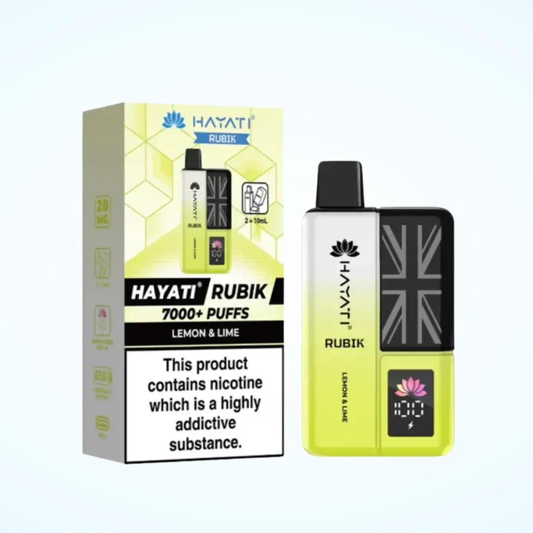 Hayati Rubik 7000 Puffs Prefilled Vape Kit | Up to 7000 Puffs| only £11.99 | Cheapest Vape Shop in Uk