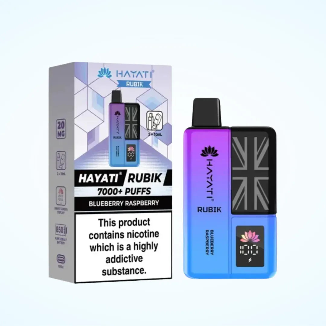 Hayati Rubik 7000 Puffs Prefilled Vape Kit | Up to 7000 Puffs| only £11.99 | Cheapest Vape Shop in Uk