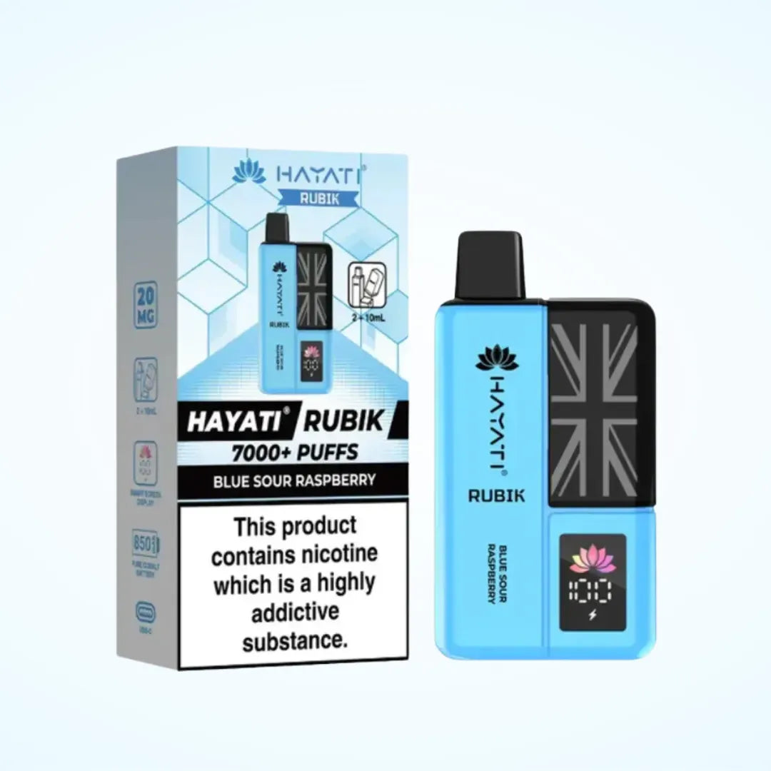 Hayati Rubik 7000 Puffs Prefilled Vape Kit | Up to 7000 Puffs| only £11.99 | Cheapest Vape Shop in Uk