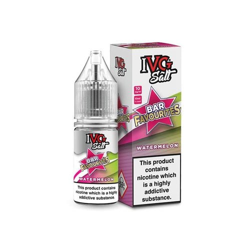 IVG Nic Salt Bar Favourite 10ml E Liquid- Pack Of 10 - Watermelon -Vape Area UK