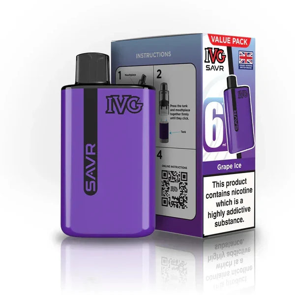 IVG SAVR 3000 Prefilled Pod Vape Kit TPD Compliant - Box of 10 | only £58 | Cheapest Vape Shop in Uk