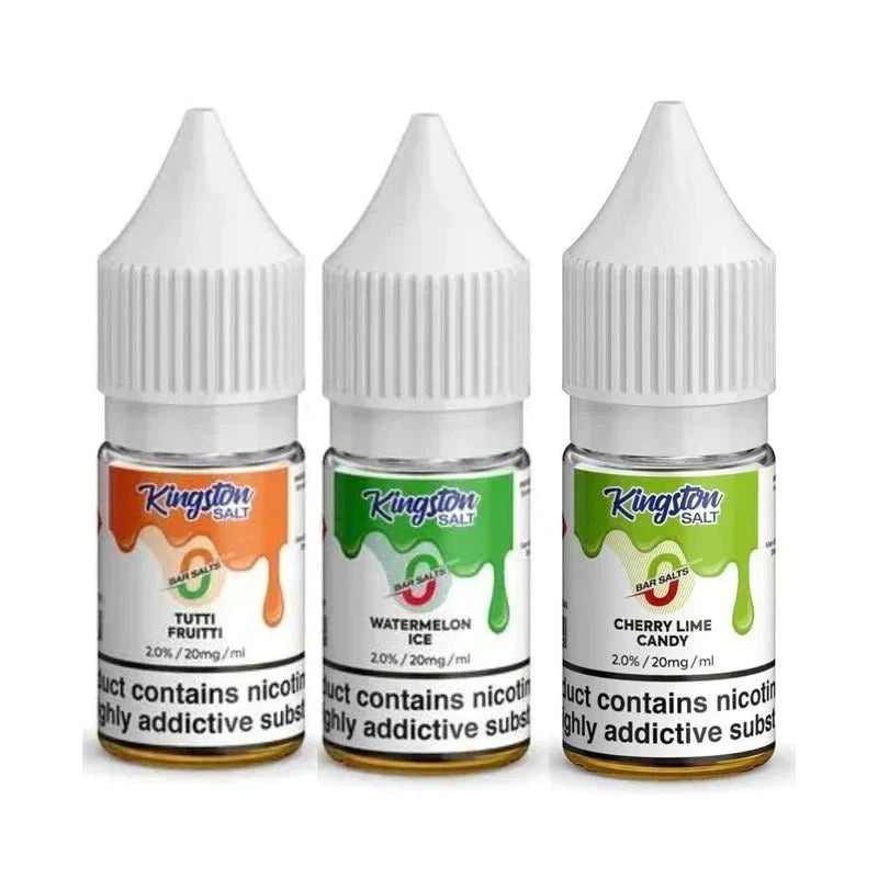 Kingston Salt Bar Salt E-Liquid Nic Salt-10ml-Box of 10 - Blue Raspberry Lemonade -Vape Area UK