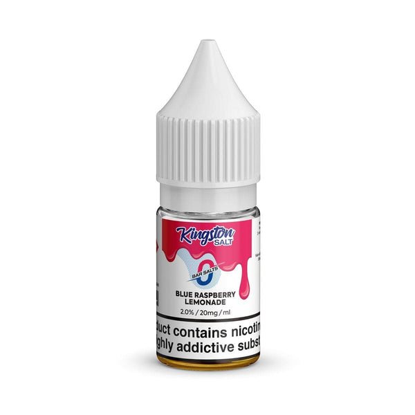 Kingston Salt Bar Salt E-Liquid Nic Salt-10ml-Box of 10 - Blue Raspberry Lemonade -Vape Area UK