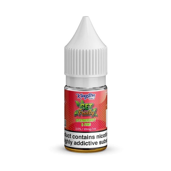 Kingston Salt Get Fruity E-Liquid-Nic Salt 10ml- Box of 10 - Strawberry Kiwi -Vape Area UK
