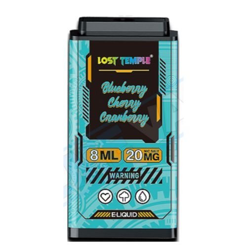 Lost Temple 3500 Puff Replacement Pods Cartridge - 20mg Nicotine - Blueberry Cherry Cranberry -Vape Area UK