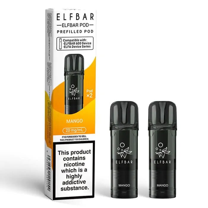 Elf Bar 600 Prefilled Pods (Pack of 2) - Box of 10 | only £32.99 | Cheapest Vape Shop in Uk