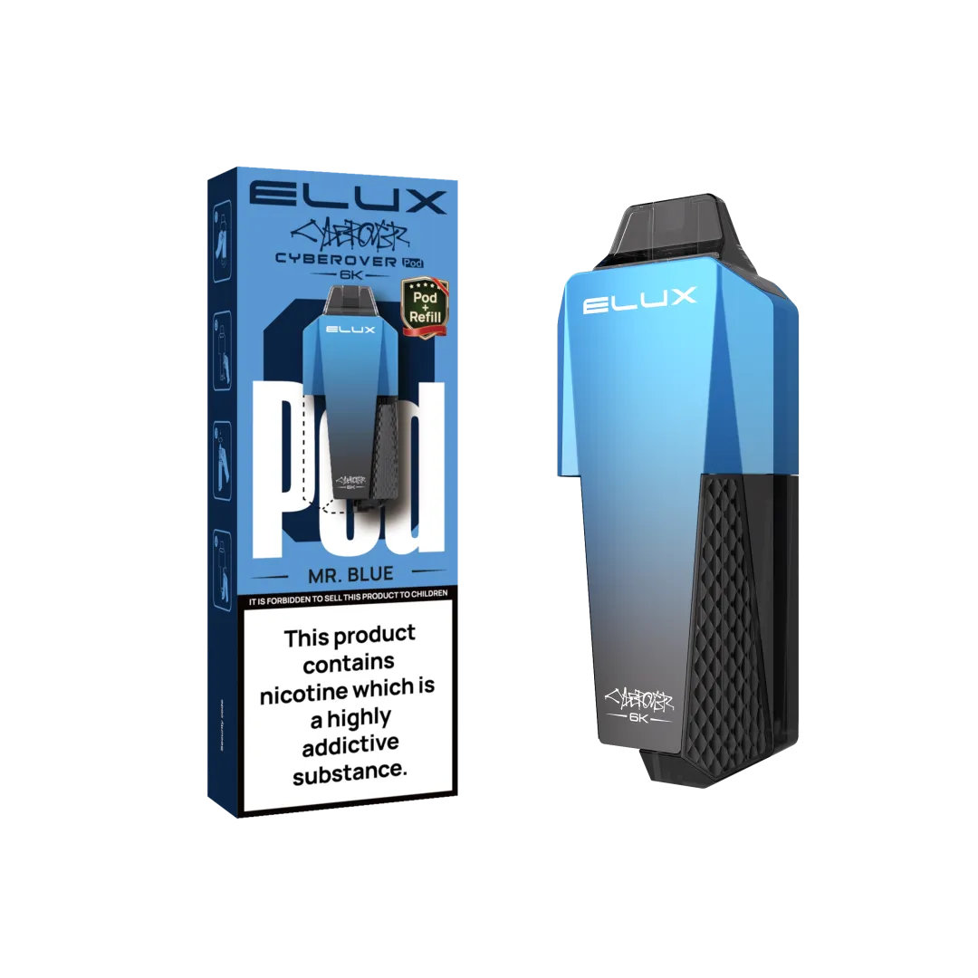 Elux Cyberover 6000 Prefilled Pods | Only £6.99 | Any 3 For £18.99 | only £6.99 | Cheapest Vape Shop in Uk