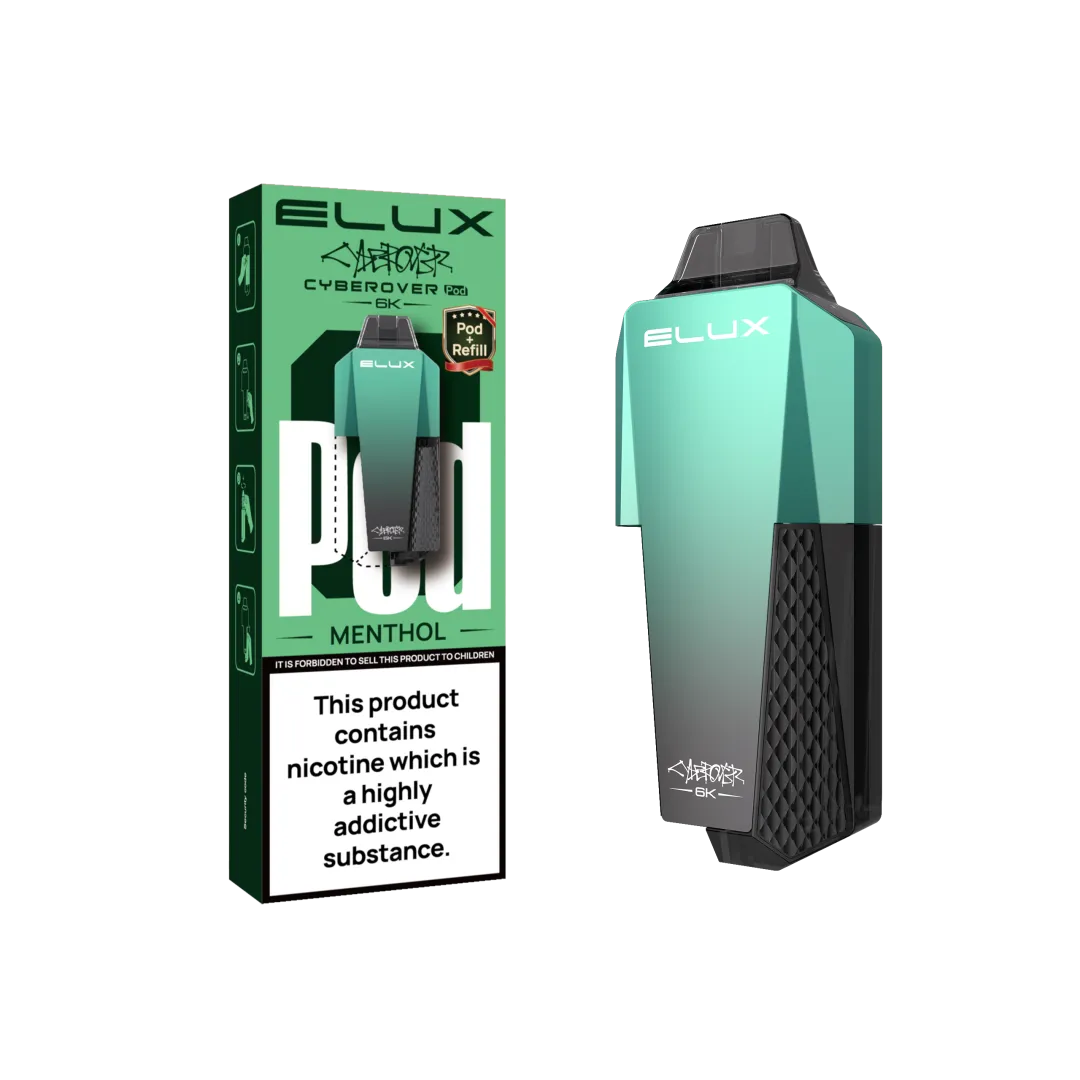 Elux Cyberover 6000 Prefilled Pods | Only £6.99 | Any 3 For £18.99 | only £6.99 | Cheapest Vape Shop in Uk