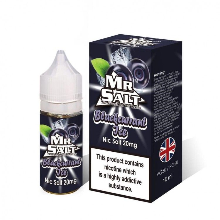 Mr Salt 10ml Nic Salt E-liquid - Pack of 10 - Blackcurrant Ice -Vape Area UK