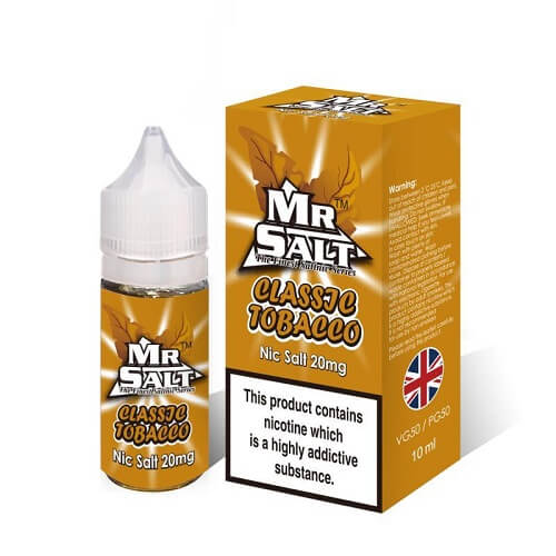 Mr Salt 10ml Nic Salt E-liquid - Pack of 10 - Classic Tobacco -Vape Area UK
