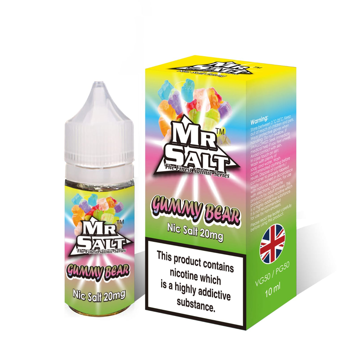 Mr Salt 10ml Nic Salt E-liquid - Pack of 10 - Gummy Bear -Vape Area UK
