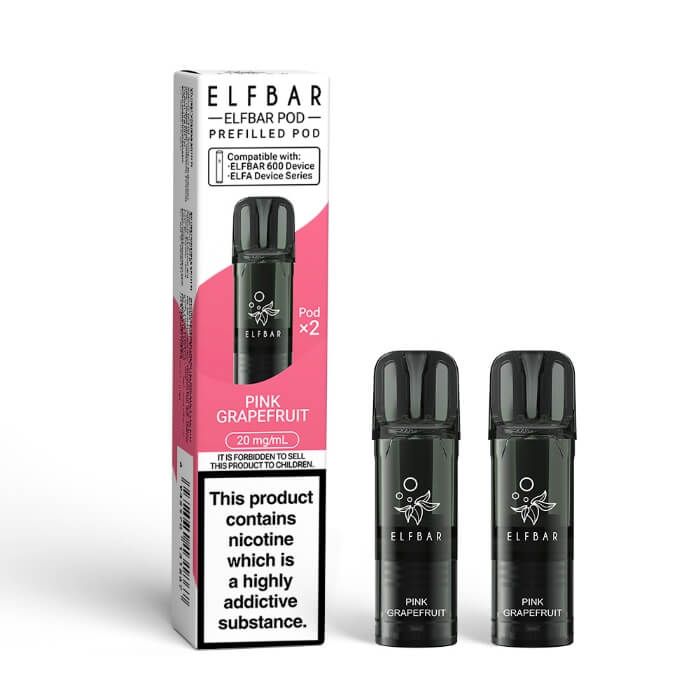 Elf Bar 600 Prefilled Pods (Pack of 2) - Box of 10 | only £32.99 | Cheapest Vape Shop in Uk