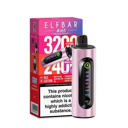 Elf Bar 4-in-1 Prefilled Pod Vape Kit TPD Compliant - Pack of 5 | only £27 | Cheapest Vape Shop in Uk