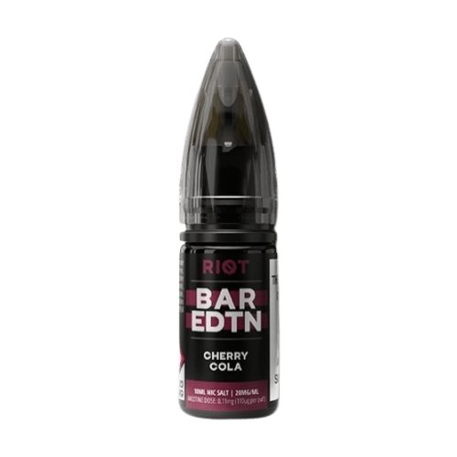 Riot Squad Bar Edition Nic Salt 10ml E-liquids - Box of 10 - Cherry Cola -Vape Area UK