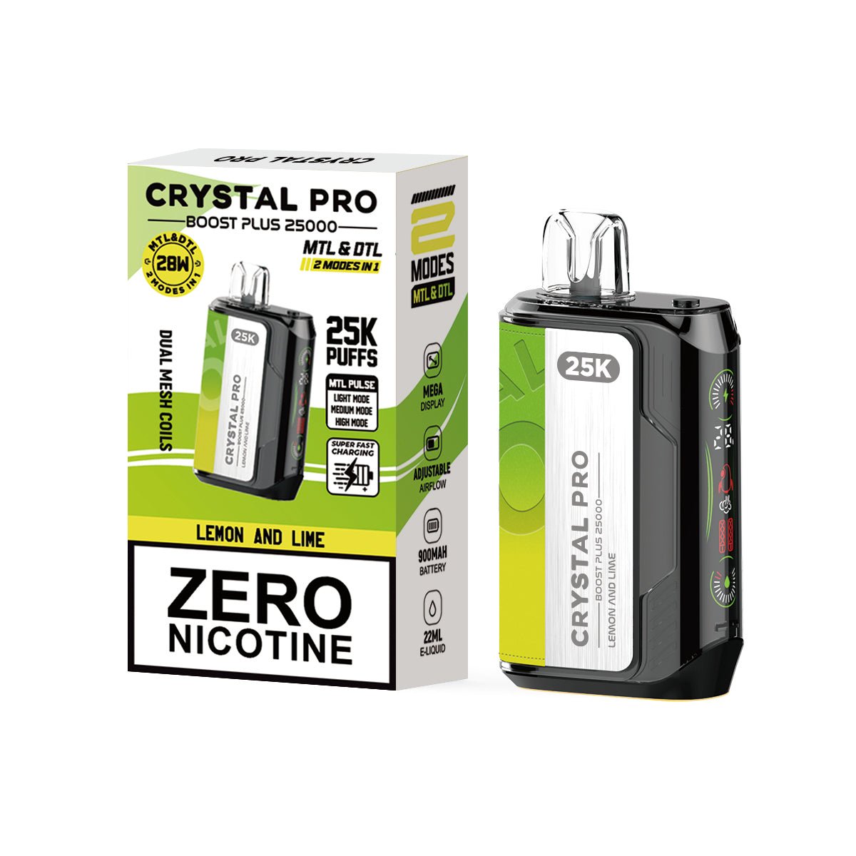 Shop 0MG Crystal Pro Boost Plus 25k Disposable Vape - 0MG Crystal Pro Boost Plus 25k Disposable Vape - Vape Blaze