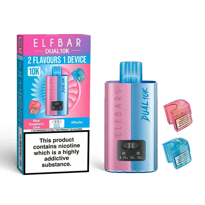 Elf Bar Dual 10K Puffs Prefilled Pod Kit | 2 in 1 Vape | only £8.99 | Cheapest Vape Shop in Uk