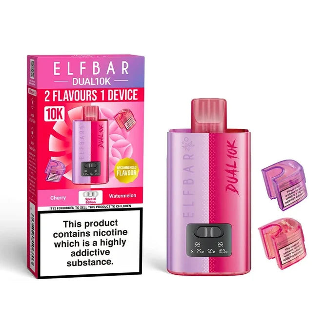 Elf Bar Dual 10K Puffs Prefilled Pod Kit | 2 in 1 Vape | only £8.99 | Cheapest Vape Shop in Uk