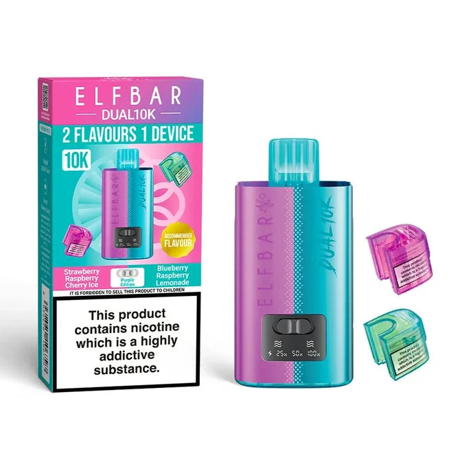 Elf Bar Dual 10K Puffs Prefilled Pod Kit | 2 in 1 Vape | only £8.99 | Cheapest Vape Shop in Uk
