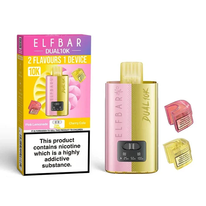 Elf Bar Dual 10K Puffs Prefilled Pod Kit | 2 in 1 Vape | only £8.99 | Cheapest Vape Shop in Uk