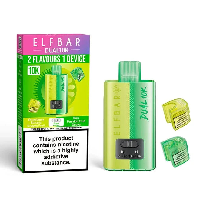 Elf Bar Dual 10K Puffs Prefilled Pod Kit | 2 in 1 Vape | only £8.99 | Cheapest Vape Shop in Uk