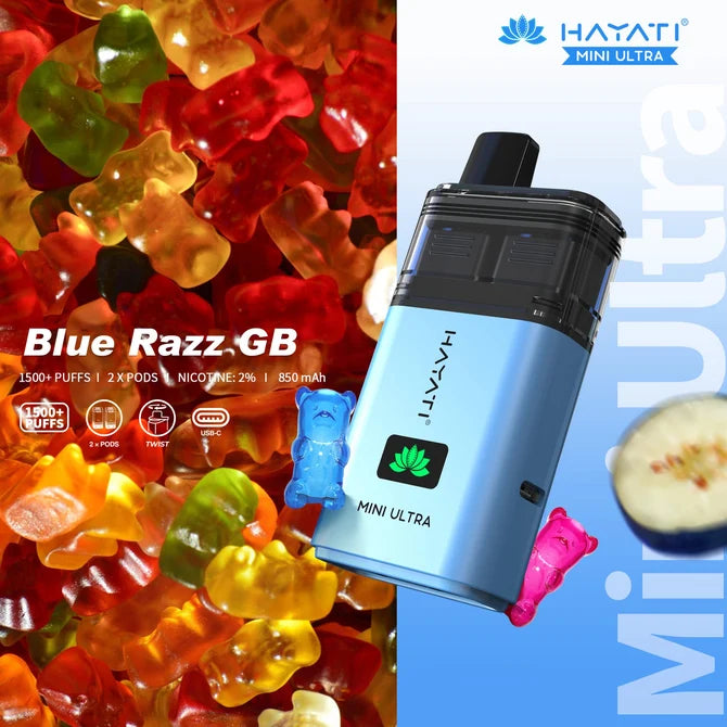 Hayati Mini Ultra 1500 Prefilled Pod Kit | Up to 1500 Puffs| only £5.99 | Cheapest Vape Shop in Uk