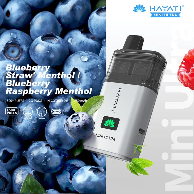 Hayati Mini Ultra 1500 Prefilled Pod Kit | Up to 1500 Puffs| only £5.99 | Cheapest Vape Shop in Uk