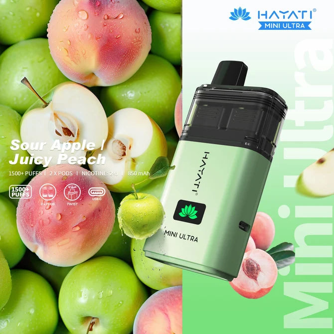 Hayati Mini Ultra 1500 Prefilled Pod Kit | Up to 1500 Puffs| only £5.99 | Cheapest Vape Shop in Uk