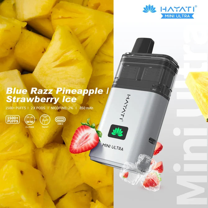 Hayati Mini Ultra 1500 Prefilled Pod Kit | Up to 1500 Puffs| only £5.99 | Cheapest Vape Shop in Uk