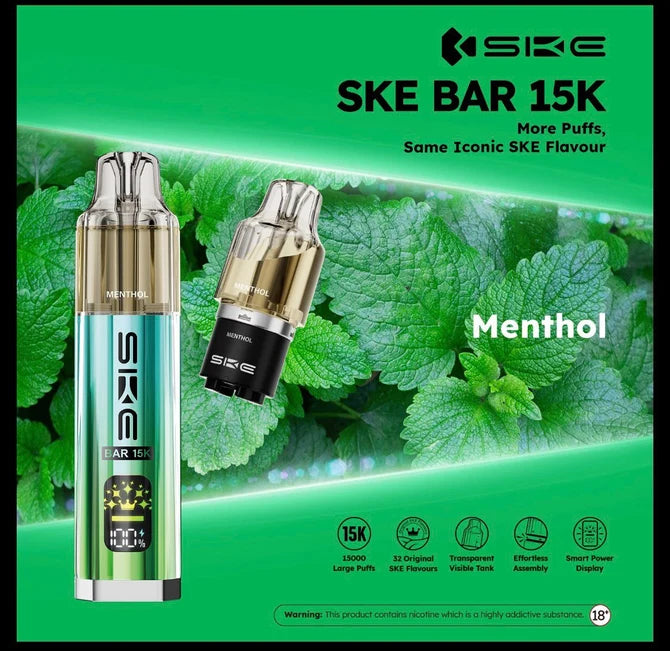SKE Bar 15K Prefilled Pod Kit | Up to 15000 Puffs| only £9.99 | Cheapest Vape Shop in Uk