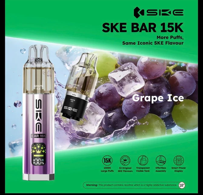 SKE Bar 15K Prefilled Pod Kit | Up to 15000 Puffs| only £9.99 | Cheapest Vape Shop in Uk