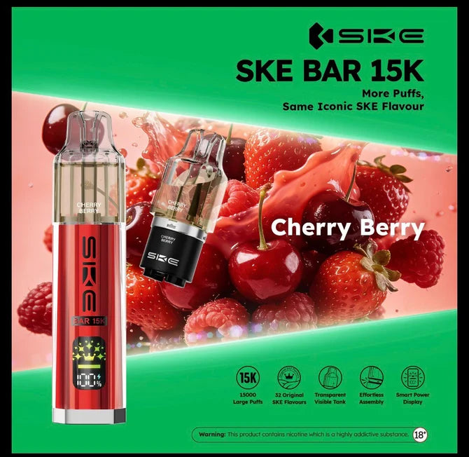 SKE Bar 15K Prefilled Pod Kit | Up to 15000 Puffs| only £9.99 | Cheapest Vape Shop in Uk