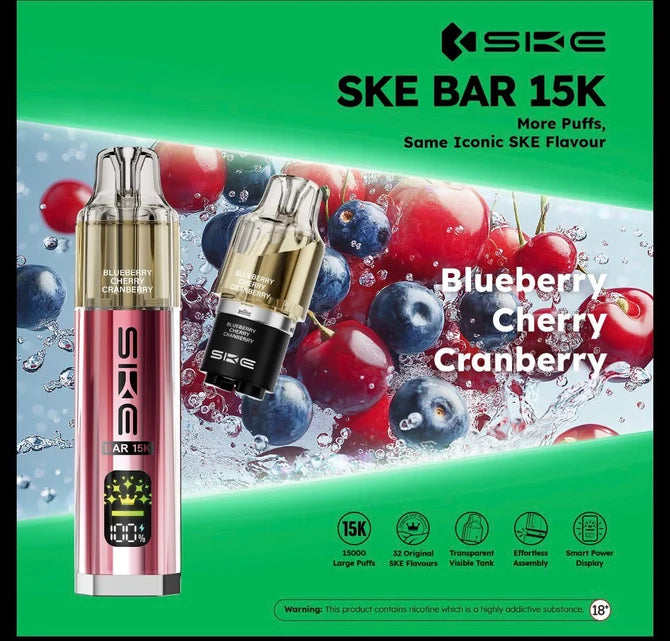 SKE Bar 15K Prefilled Pod Kit | Up to 15000 Puffs| only £9.99 | Cheapest Vape Shop in Uk