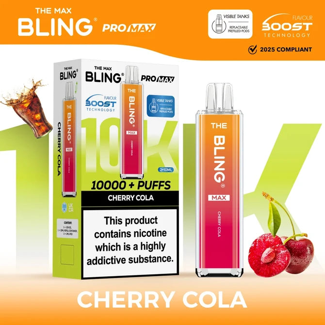 The Crystal Bling Max 10000 Prefilled Pod Kit | £8.99 | Up to 10,000 Puffs |Cheapest Vape Shop in Uk