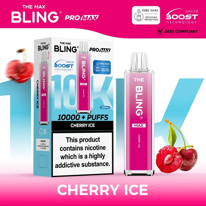 The Crystal Bling Max 10000 Prefilled Pod Kit | £8.99 | Up to 10,000 Puffs |Cheapest Vape Shop in Uk