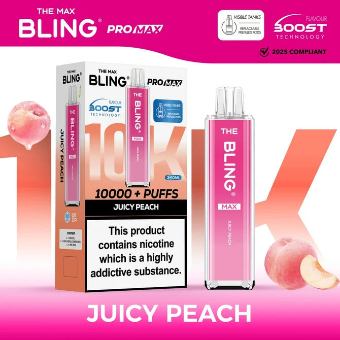 The Crystal Bling Max 10000 Prefilled Pod Kit | £8.99 | Up to 10,000 Puffs |Cheapest Vape Shop in Uk