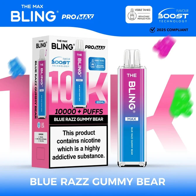 The Crystal Bling Max 10000 Prefilled Pod Kit | £8.99 | Up to 10,000 Puffs |Cheapest Vape Shop in Uk