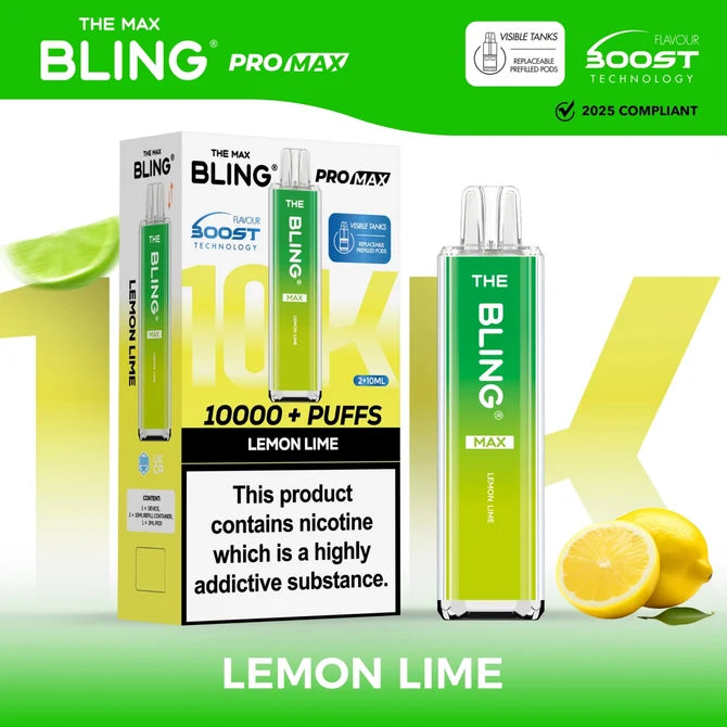 The Crystal Bling Max 10000 Prefilled Pod Kit | £8.99 | Up to 10,000 Puffs |Cheapest Vape Shop in Uk