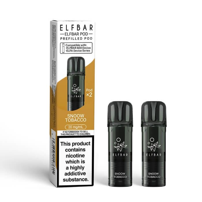 Elf Bar 600 Prefilled Pods (Pack of 2) - Box of 10 | only £32.99 | Cheapest Vape Shop in Uk