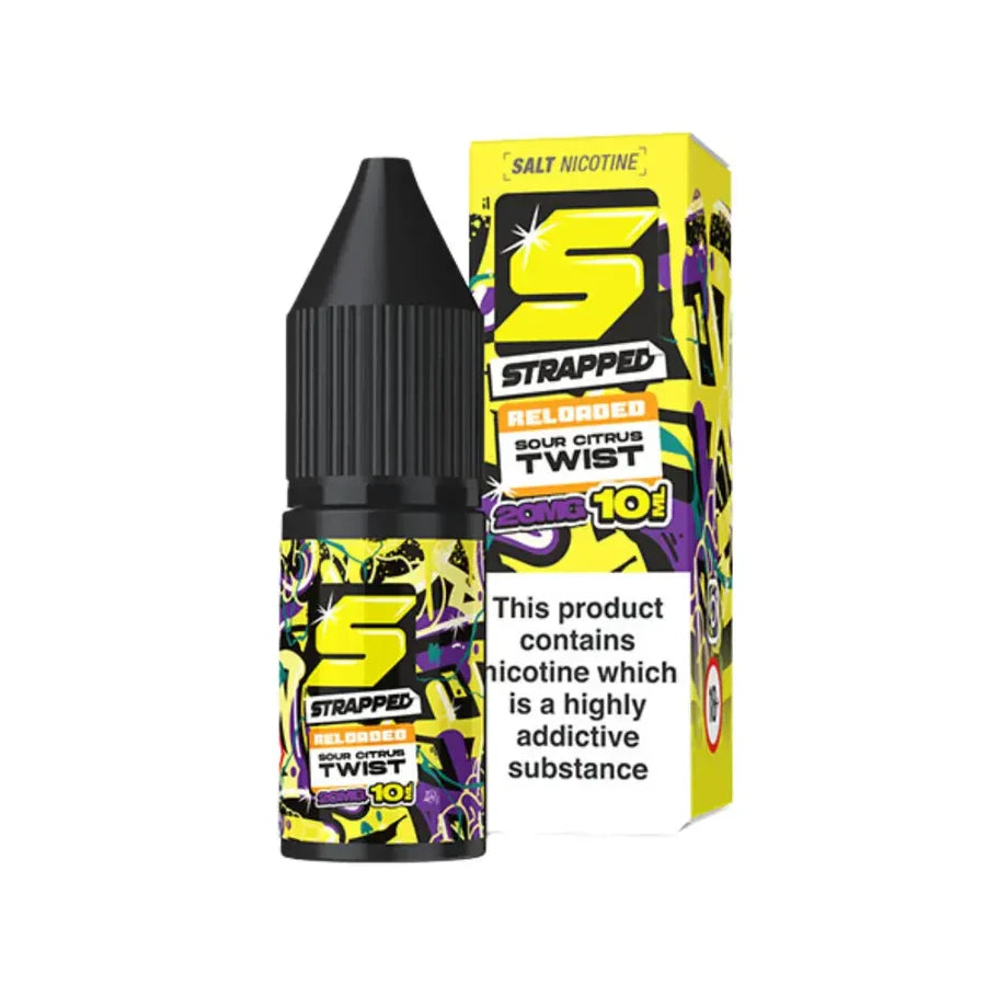 Strapped Reloaded Nic Salt UK Box of 10 | only £24.29 | Cheapest Vape Shop in Uk