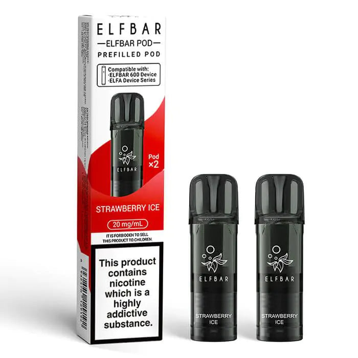 Elf Bar 600 Prefilled Pods (Pack of 2) - Box of 10 | only £32.99 | Cheapest Vape Shop in Uk