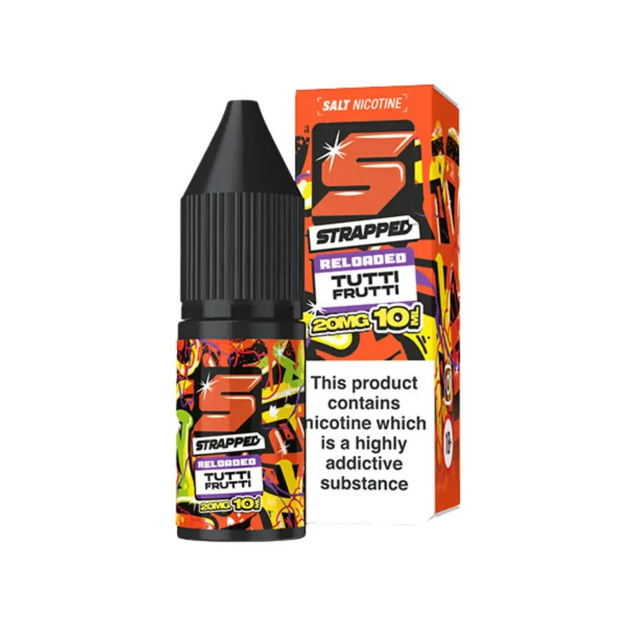 Strapped Reloaded Nic Salt UK Box of 10 | only £24.29 | Cheapest Vape Shop in Uk