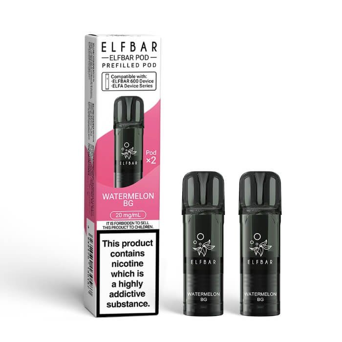 Elf Bar 600 Prefilled Pods (Pack of 2) - Box of 10 | only £32.99 | Cheapest Vape Shop in Uk