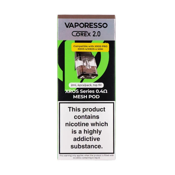Vaporesso XROS COREX 2.0 Replacement Pods - Pack of 4 | only £9.95 | Cheapest Vape Shop in Uk