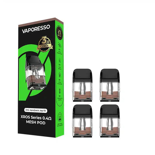 Vaporesso XROS COREX 3.0 Replacement Pods - Pack of 4 | only £9.99 | Cheapest Vape Shop in Uk