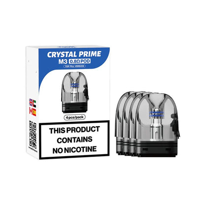 Crystal Prime M3 Replacement Pod - Pack of 4 | only £11.99 | Cheapest Vape Shop in Uk